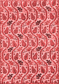 Abstract Red Modern Rug, abs153red