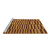 Sideview of Machine Washable Abstract Brown Modern Rug, wshabs1540brn