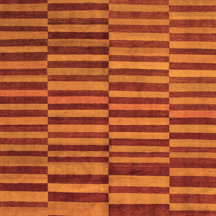 Machine Washable Abstract Orange Modern Area Rugs, wshabs1540org