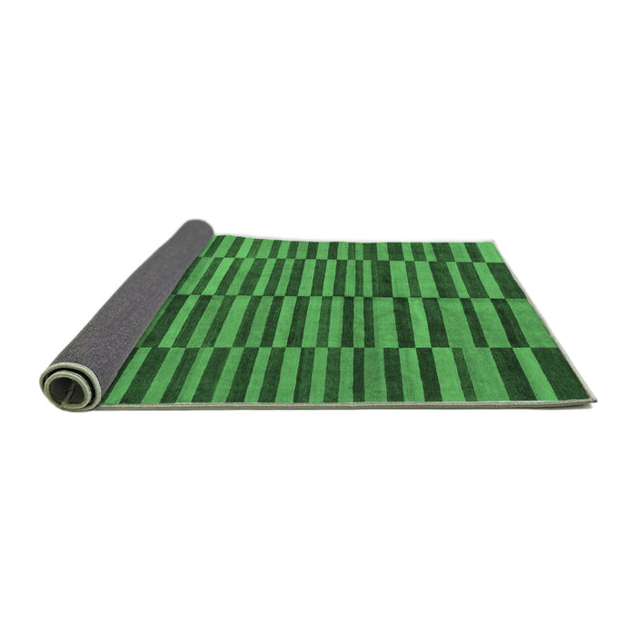 Sideview of Abstract Emerald Green Modern Rug, abs1540emgrn