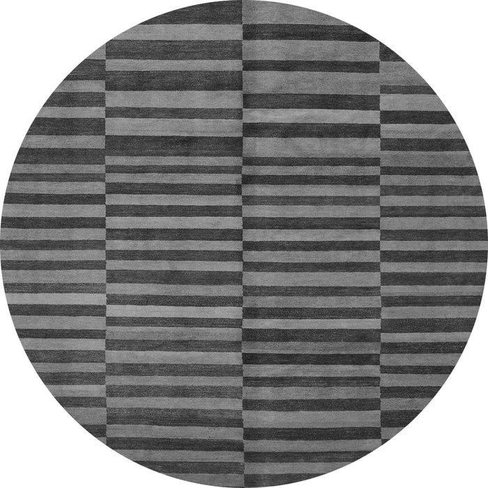 Round Machine Washable Abstract Gray Modern Rug, wshabs1540gry