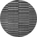 Round Abstract Gray Modern Rug, abs1540gry