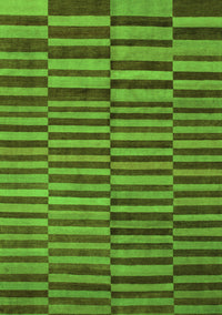 Abstract Green Modern Rug, abs1540grn