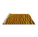 Sideview of Machine Washable Abstract Yellow Modern Rug, wshabs1540yw