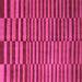 Square Machine Washable Abstract Pink Modern Rug, wshabs1540pnk