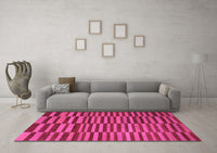 Machine Washable Abstract Pink Modern Rug, wshabs1540pnk