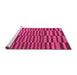 Sideview of Machine Washable Abstract Pink Modern Rug, wshabs1540pnk