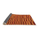 Sideview of Abstract Orange Modern Rug, abs1540org