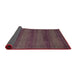 Sideview of Abstract Mauve Taupe Purple Modern Rug, abs1541