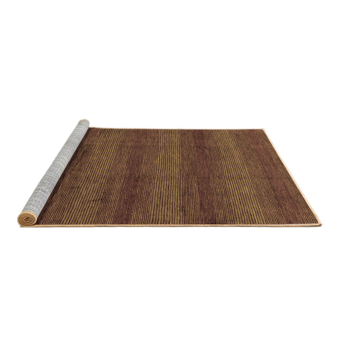 Sideview of Machine Washable Abstract Brown Modern Rug, wshabs1541brn