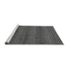 Sideview of Machine Washable Abstract Gray Modern Rug, wshabs1541gry