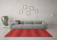 Machine Washable Abstract Red Modern Rug, wshabs1541red