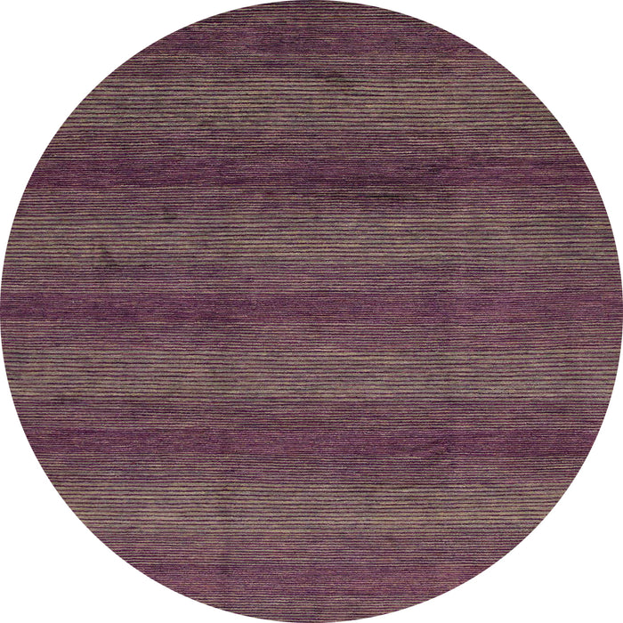 Round Machine Washable Abstract Mauve Taupe Purple Rug, wshabs1541