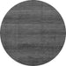 Round Abstract Gray Modern Rug, abs1541gry