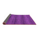 Sideview of Abstract Purple Modern Rug, abs1541pur