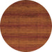 Round Abstract Orange Modern Rug, abs1541org