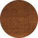 Round Abstract Orange Modern Rug, abs1542org