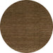 Round Machine Washable Abstract Saddle Brown Rug, wshabs1542