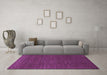 Machine Washable Abstract Purple Modern Area Rugs in a Living Room, wshabs1542pur