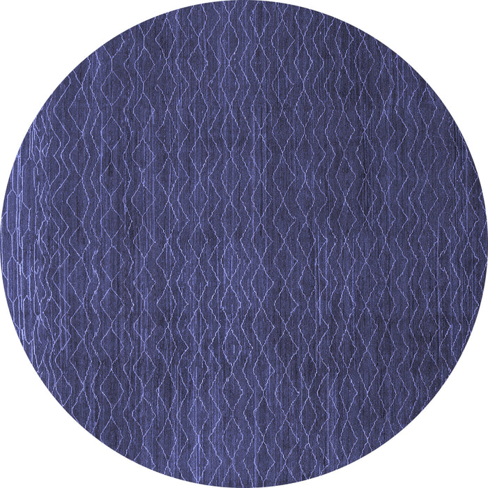 Round Machine Washable Abstract Blue Modern Rug, wshabs1542blu