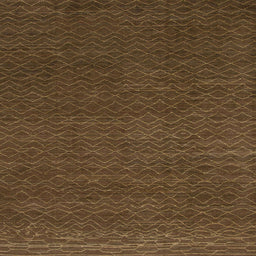 Square Abstract Saddle Brown Modern Rug, abs1542