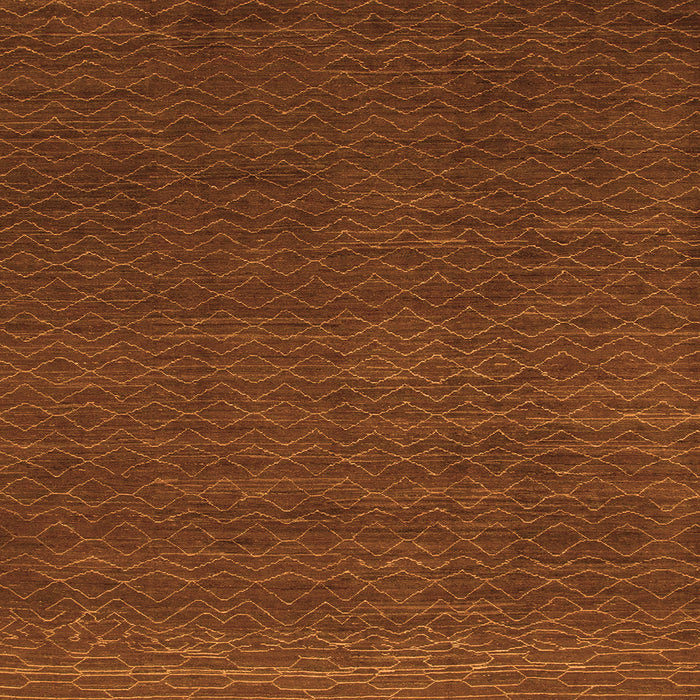 Square Machine Washable Abstract Orange Modern Area Rugs, wshabs1542org