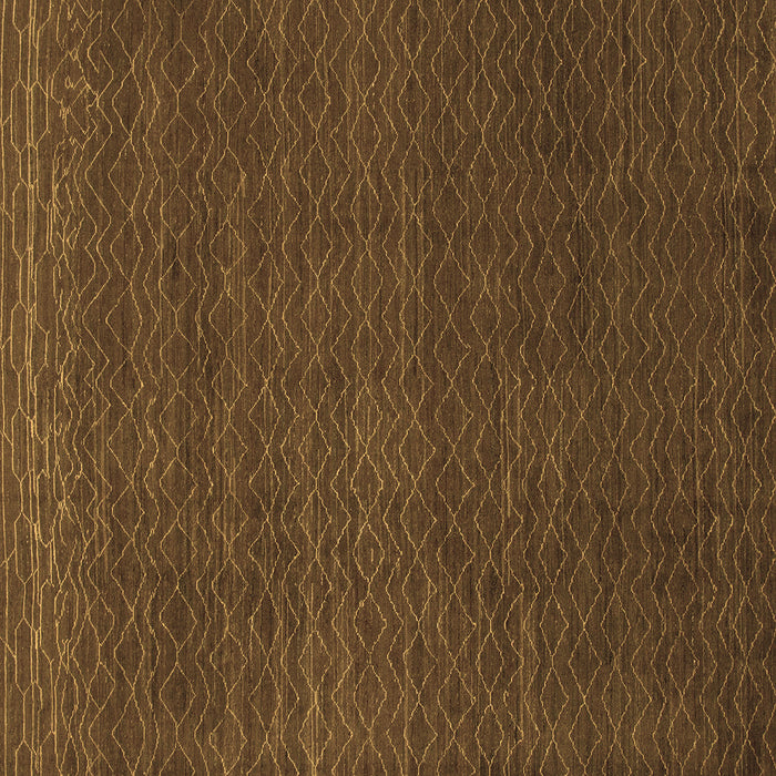 Square Machine Washable Abstract Brown Modern Rug, wshabs1542brn