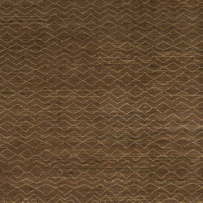 Machine Washable Abstract Saddle Brown Rug, wshabs1542