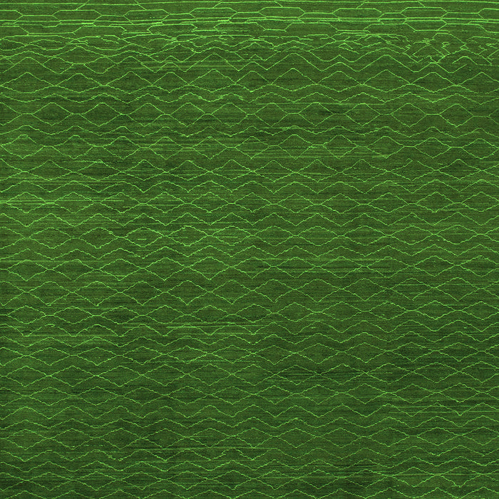 Square Abstract Green Modern Rug, abs1542grn