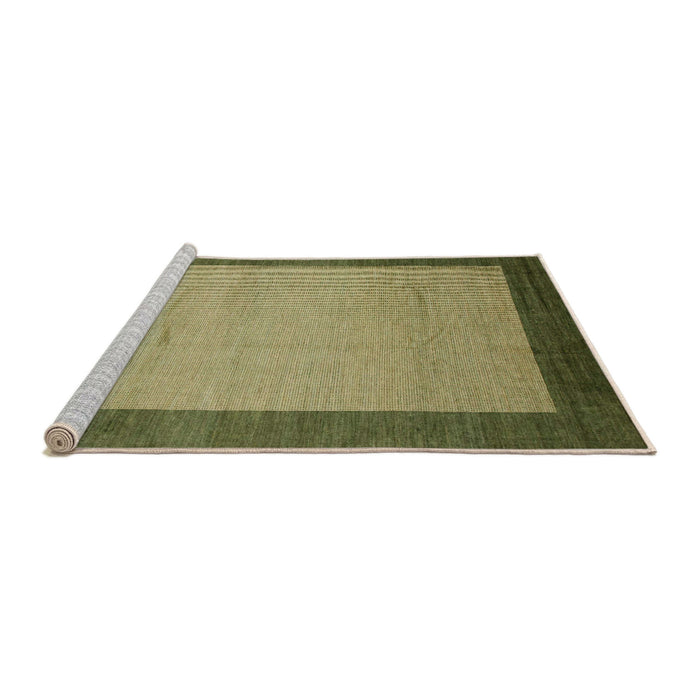 Sideview of Machine Washable Abstract Metallic Gold Rug, wshabs1543