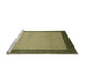 Sideview of Machine Washable Abstract Metallic Gold Rug, wshabs1543