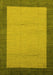 Machine Washable Abstract Yellow Modern Rug, wshabs1543yw