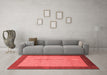 Modern Red Washable Rugs