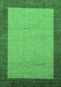 Abstract Emerald Green Modern Rug, abs1543emgrn