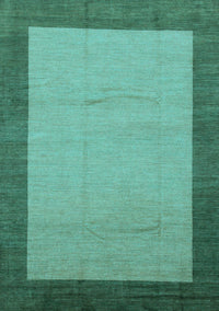 Abstract Light Blue Modern Rug, abs1543lblu