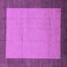 Square Abstract Purple Modern Rug, abs1543pur