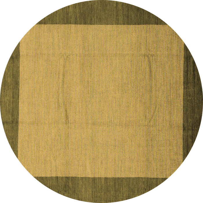 Round Machine Washable Abstract Brown Modern Rug, wshabs1543brn