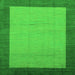 Square Abstract Green Modern Rug, abs1543grn