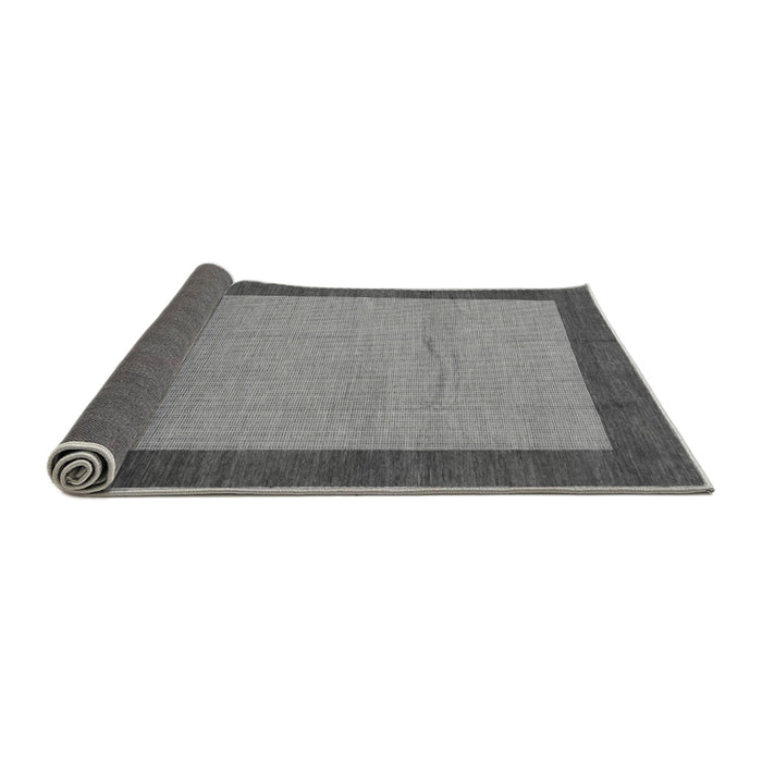 Sideview of Abstract Gray Modern Rug, abs1543gry