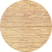 Round Abstract Orange Solid Rug, abs1544