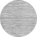 Round Machine Washable Solid Gray Modern Rug, wshabs1544gry