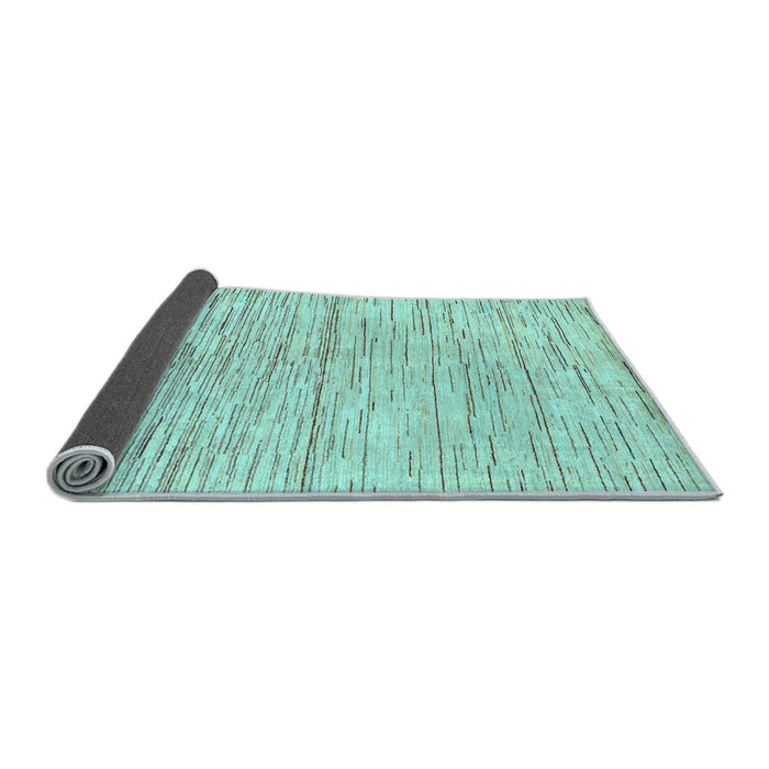 Sideview of Solid Light Blue Modern Rug, abs1544lblu