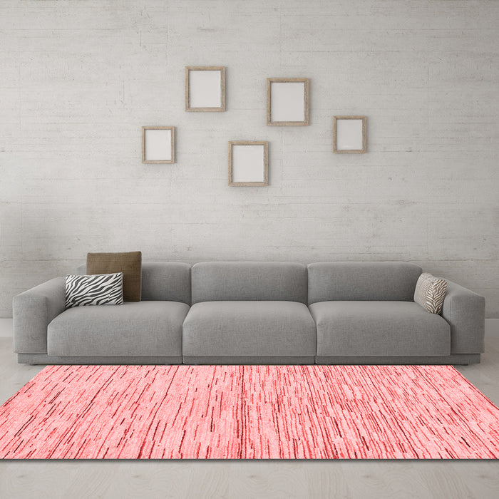 Modern Red Washable Rugs
