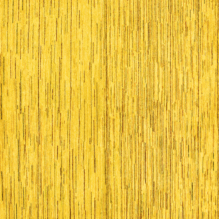 Square Machine Washable Solid Yellow Modern Rug, wshabs1544yw