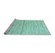 Sideview of Machine Washable Solid Light Blue Modern Rug, wshabs1544lblu