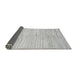 Sideview of Solid Gray Modern Rug, abs1545gry