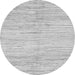 Round Solid Gray Modern Rug, abs1545gry