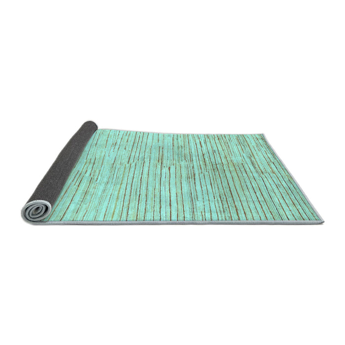 Sideview of Solid Light Blue Modern Rug, abs1545lblu