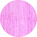 Round Solid Purple Modern Rug, abs1545pur