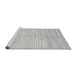 Sideview of Machine Washable Solid Gray Modern Rug, wshabs1545gry